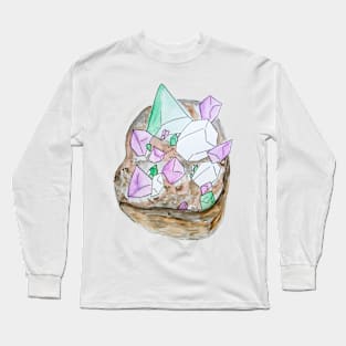 GenderQueer Pride Crystal Long Sleeve T-Shirt